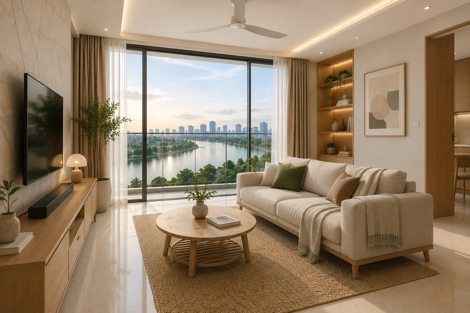 Nội Thất Masteri Thảo Điền Q2 — Combo 2PN 70m² Modern + Scandi
