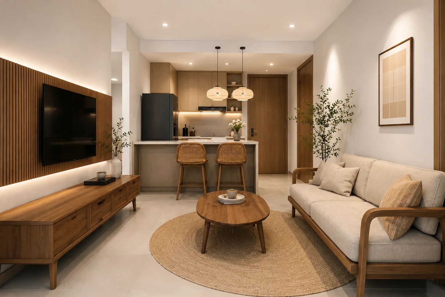Nội Thất Q7 Saigon Riverside — Combo Trọn Căn 2PN 65m² | FADI