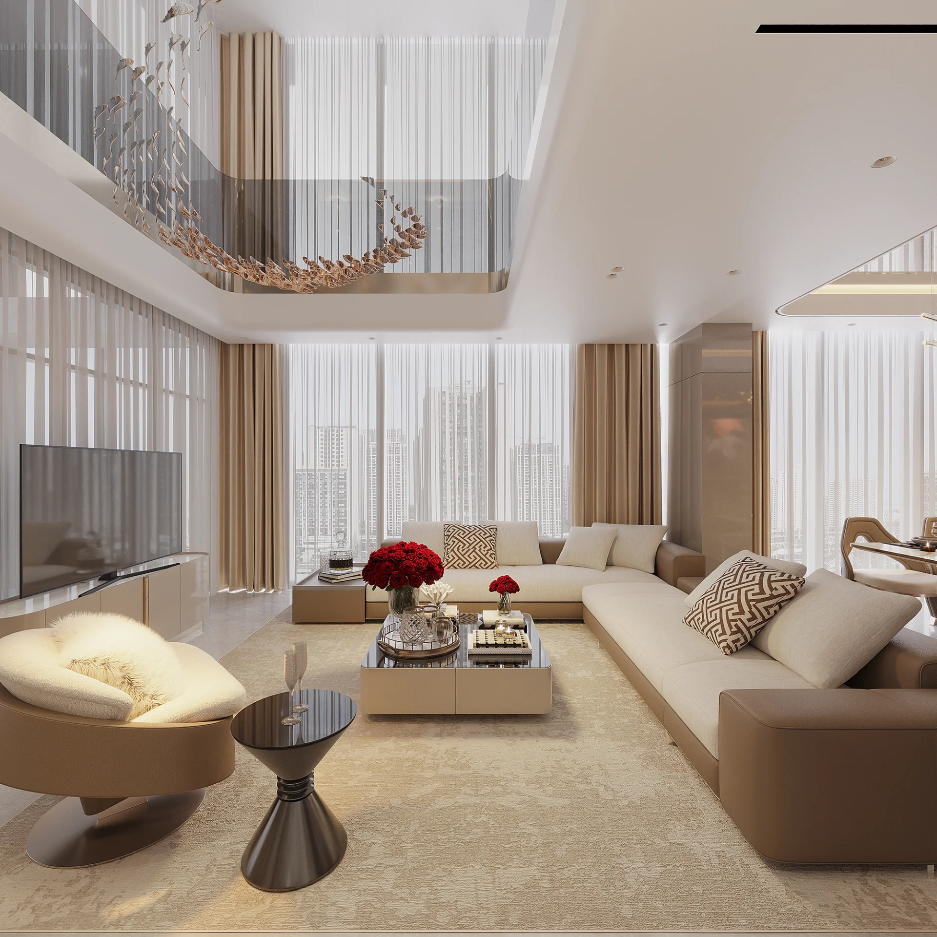 Nội Thất Sunshine Sky City Q7 — Combo 2-3PN Modern Luxury